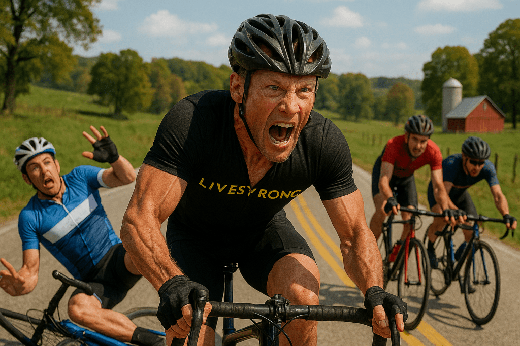 Unhinged, Unregistered Lance Armstrong Terrorizes Hilly Hundred&nbsp;Riders